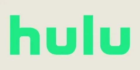 Hulu logo on a pale tile